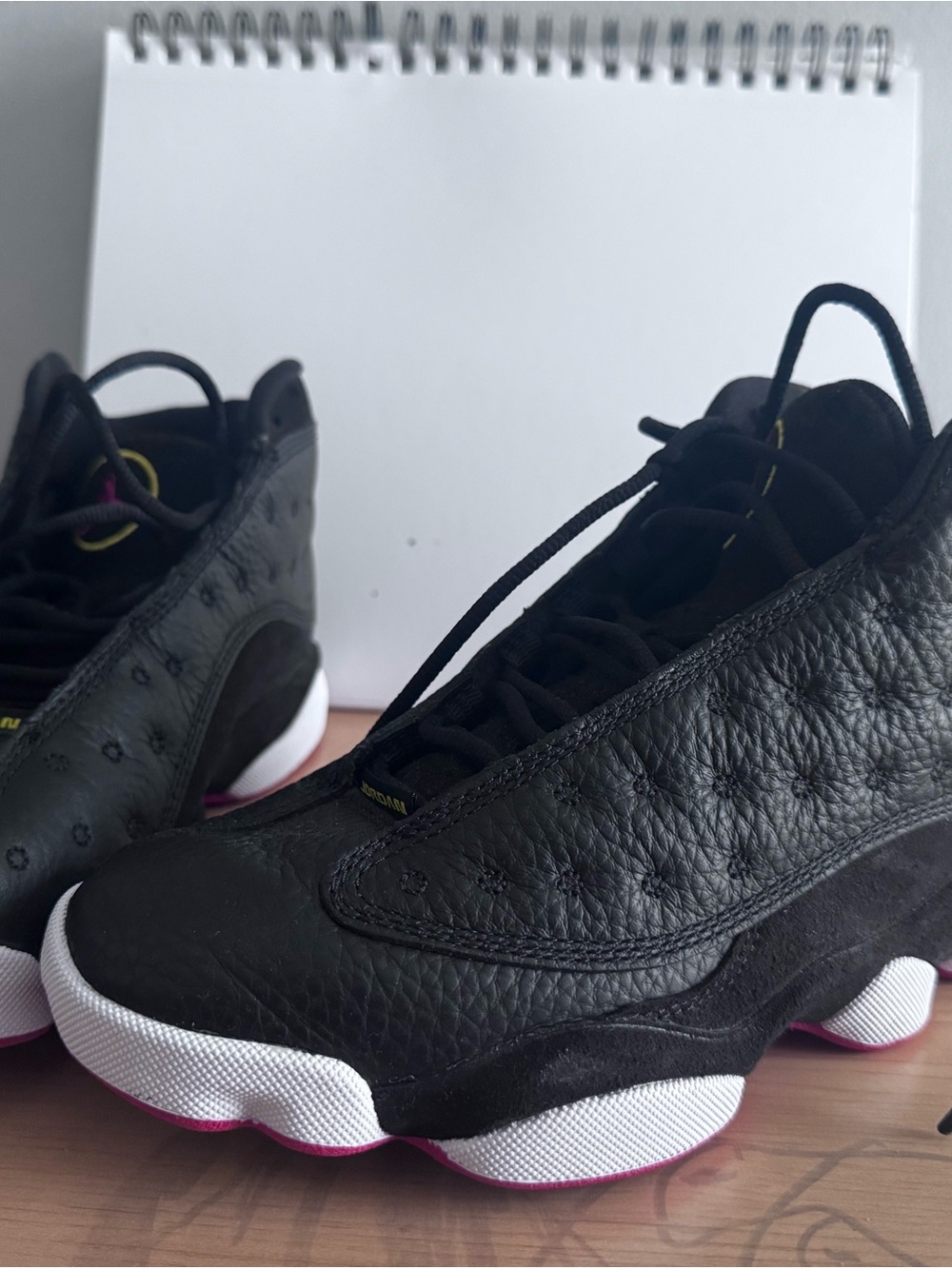 Kids Black and Red Athletic Shoes with Jordan 13